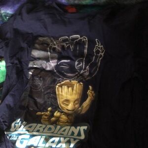 Marvel Kids Navy Blue Groot Graphic Tee